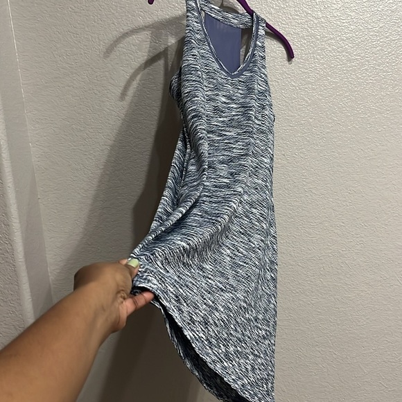 MPG Fit & Flare Mini Tank Dress Size Large Racerback Black Gray - Picture 6 of 12